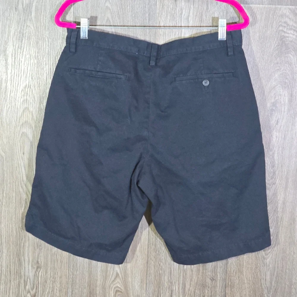 Banana Republic Emerson Short Chino Shorts 33 Navy Blue Mens 9 Inch Inseam